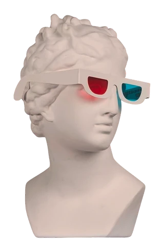 Busto clásico con venda roja